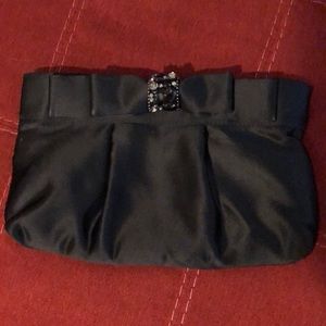 Black party sequined clutch